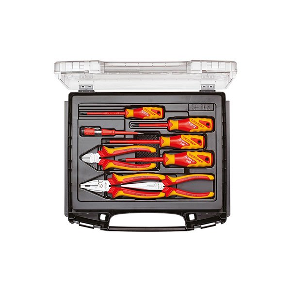 MALETA COM FERRAMENTAS VDE H ISOLADAS EN 60900 C/ 8 PECAS R.