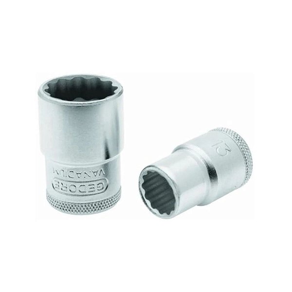 SOQUETE ESTRIADO 13MM C/ ENC. 1/2" R.D19-13MM - 015.104 - GE