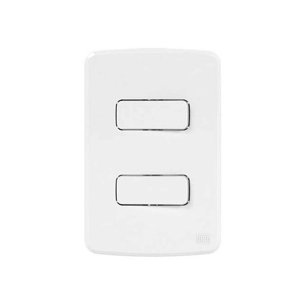 INTERRUPTOR PARALELO DUPLO 10A C/ PLACA E SUPORTE 4X2 132724