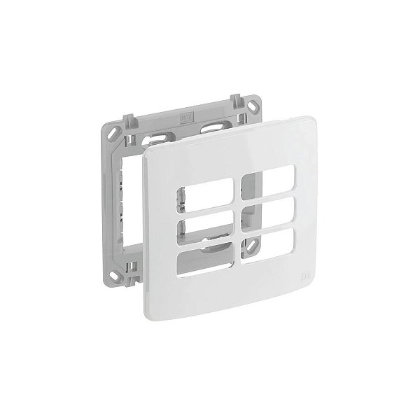 PLACA 4X4 6 POSICOES C/ SUPORTE 13295563 BRANCA COMPOSE - WE