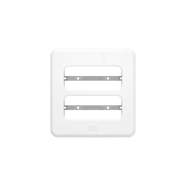 PLACA DE EMBUTIR MOVEIS E PEDRA 4X35MM P/ 2 MODULOS 16819227