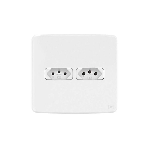TOMADA DUPLA 2P+T 20A /C PLACA E SUPORTE 4X4 13272691 BRANCA