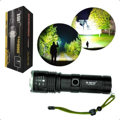 LANTERNA B-MAX TÁTICA MILITAR LASER 2000M+