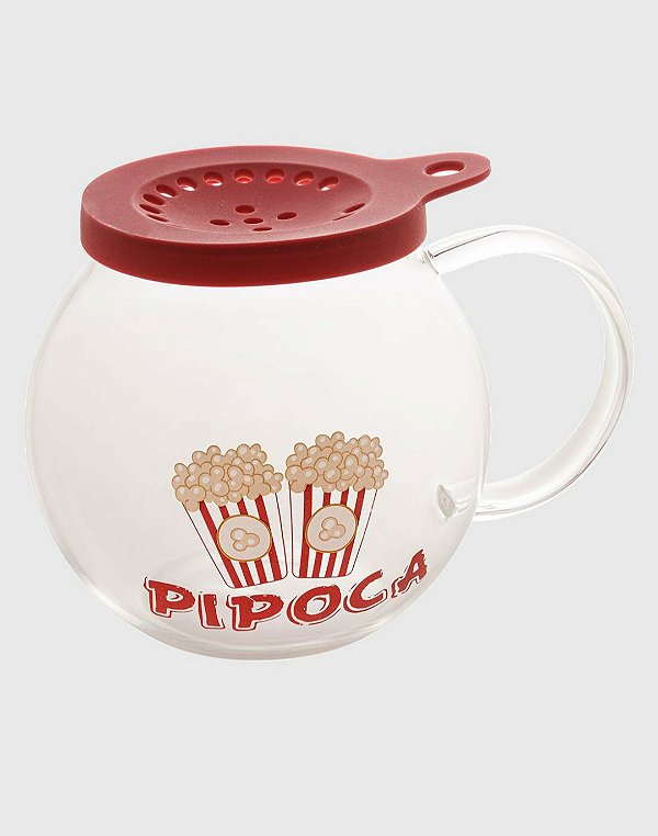 Pipoqueira p/ microondas vidro Borossilicado 1,8L - Lyor