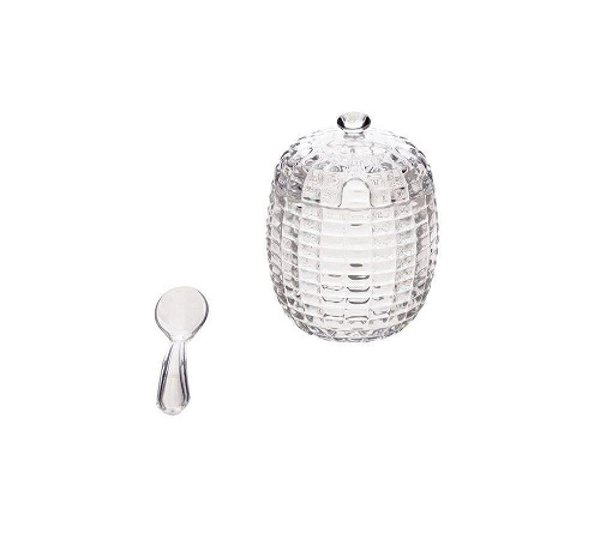 Açucareiro c/ colher de cristal Tress 210ml- Lyor