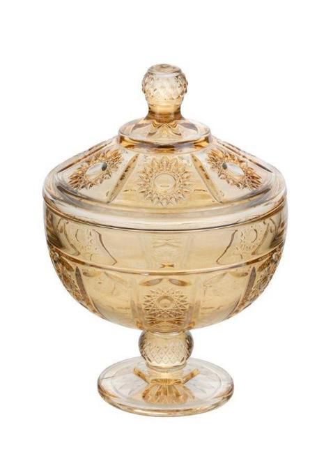 Potiche Decorativo Vidro ÂMBAR 15x20cm - Royal