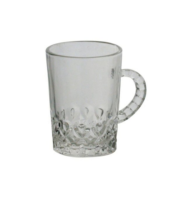 Conj. 6 canecas de vidro Gotas 115ml- Lyor