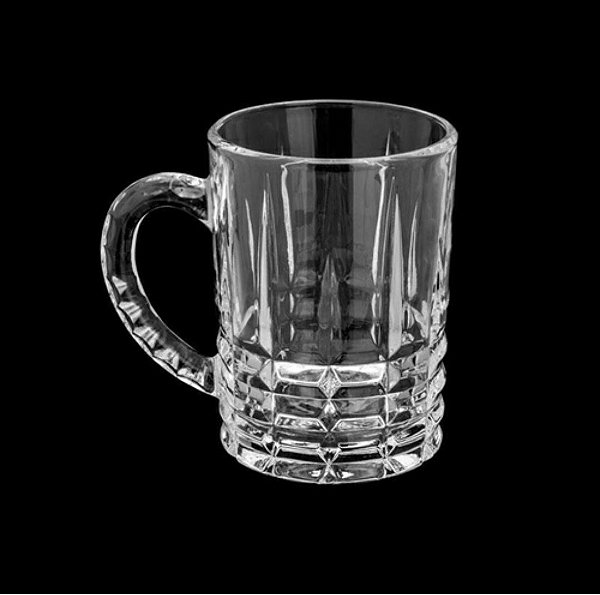 Conj. 6 Canecas p/ Cappuccino de vidro Calcutá 172ml- Lyor