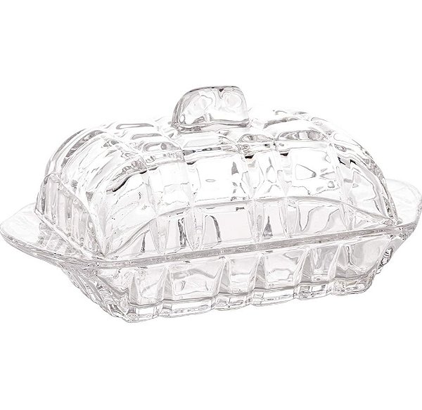 Manteigueira de cristal Deli Diamond 16,9x8x10-  Lyor