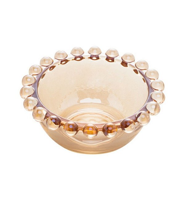 Conj. 4 bowls cristal pearl âmbar 9x4- Wolff