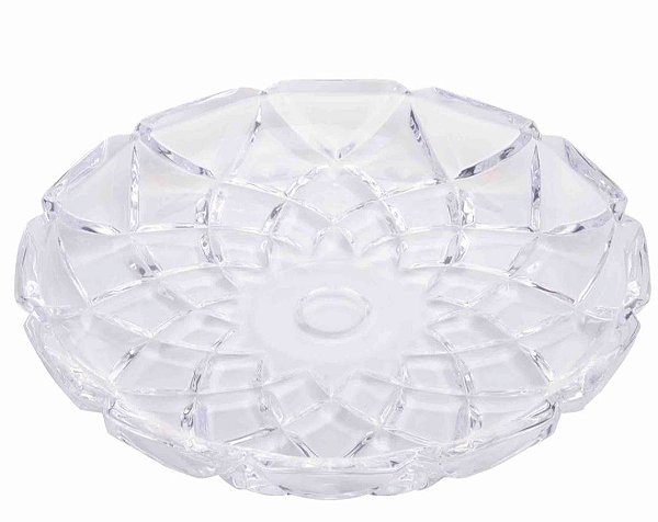 Prato de Cristal Deli Diamond 18,5x2,5cm- Lyor