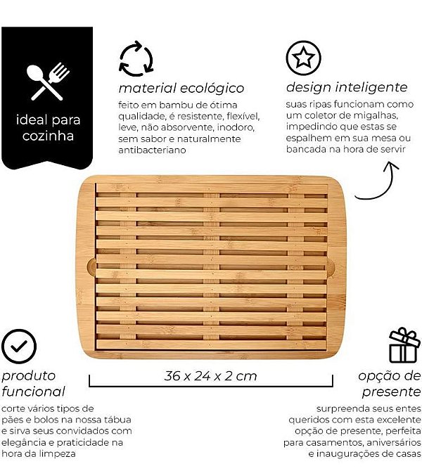 Tábua p/ Pães Ecokitchen