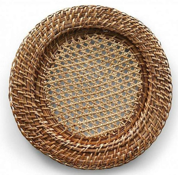 Sousplat Circular Rattan Casual - Copa e Cia