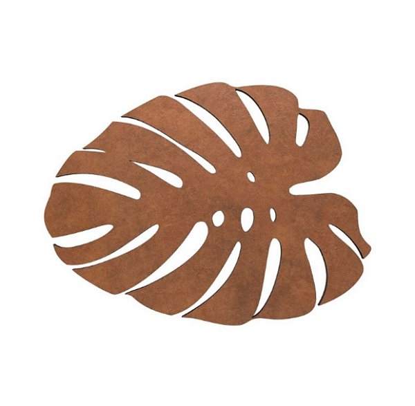 Jogo Americano Folha De Adão Art Wood Avulso Cobre Unica - Copa e Cia