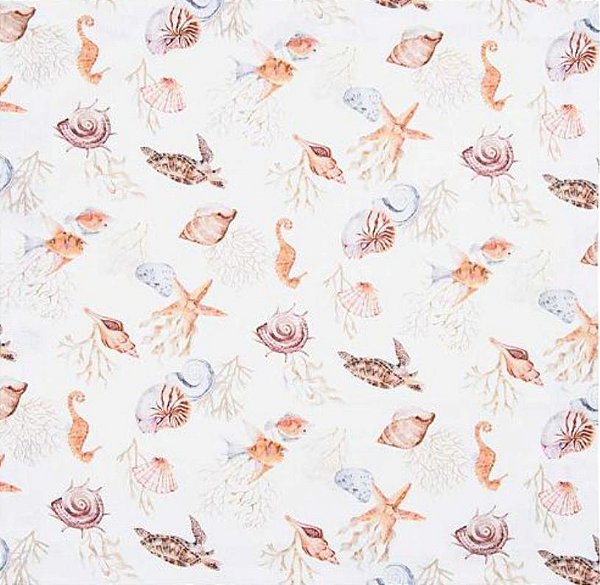 Guardanapo Coloratta Marine Unica 50x50 puro Algodão - Copa e Cia