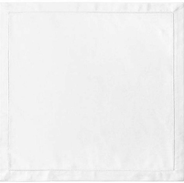 Guardanapo Ornato Branco Unica Puro Algodão 45x45- Copa e Cia