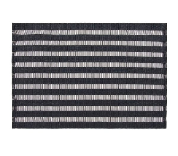 Jogo Americano Trama Design Rayas Preto - Copa e Cia