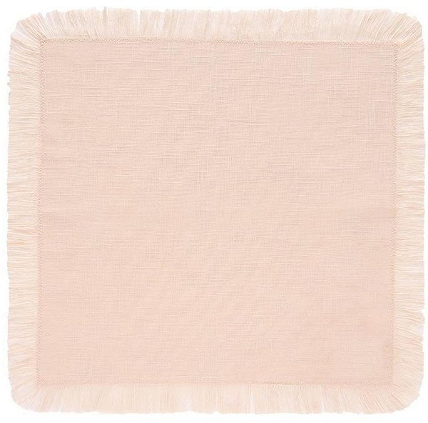 Guardanapo Franja Coloratta Natural Puro Algodão 40x40- Copa e Cia