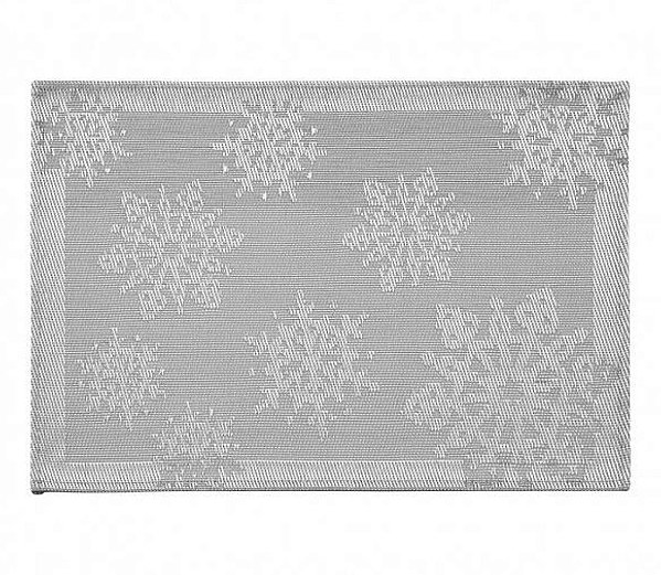 Jogo Americano Trama Sintética Design Flocos De Neve - Copa e Cia