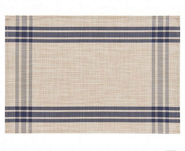 Jogo Americano Trama Design Xadrez Marinho - Copa e Cia