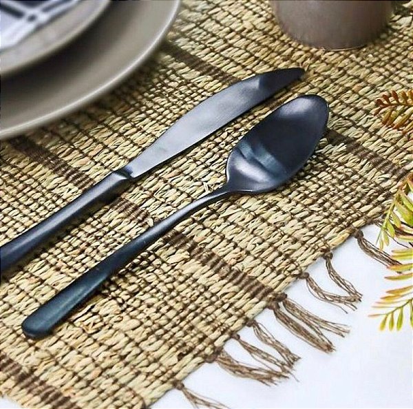 Jogo Americano Nature Listras Granito - Copa e Cia