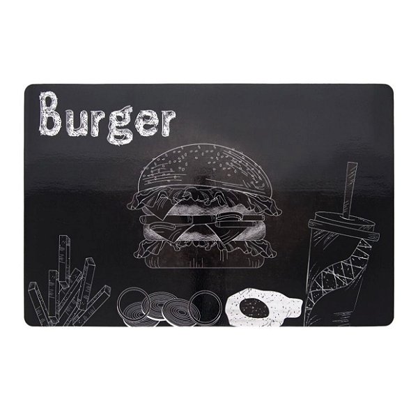 Jogo Americano PVC Print  Burguer - Copa e Cia