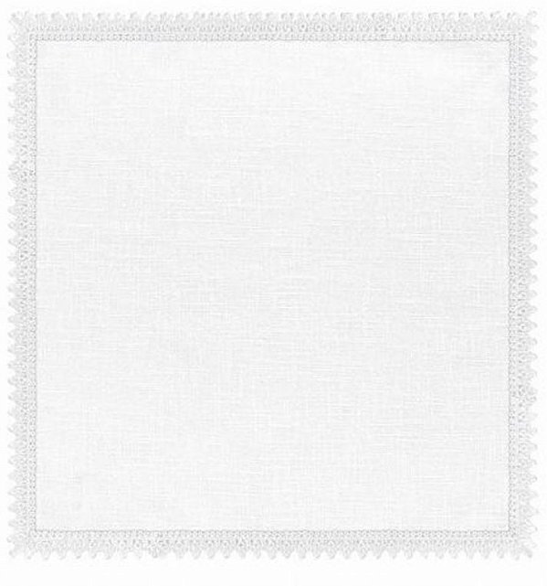 Guardanapo Isis Guipir Branco Puro Algodão 45x45- Copa e Cia