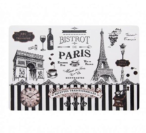 Jogo Americano PVC Print Coffee Paris  - Copa e Cia