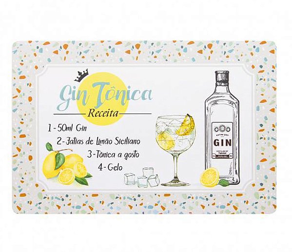 Jogo Americano PVC Print Gin - Copa e Cia