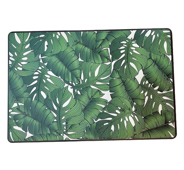 Lugar Americano de Plástico Garden Verde e Branco - Lyor