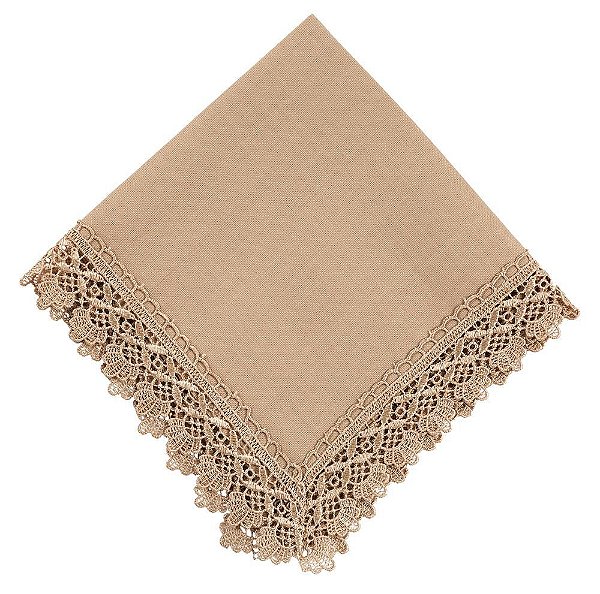 Guardanapo Guipir Bege 45x45- Rafimex
