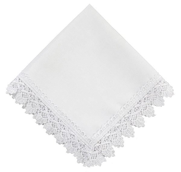 Guardanapo Guipir Branco 45x45- Rafimex