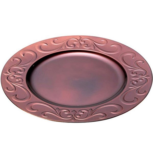 Sousplat De Plástico Garden Terracota - Lyor