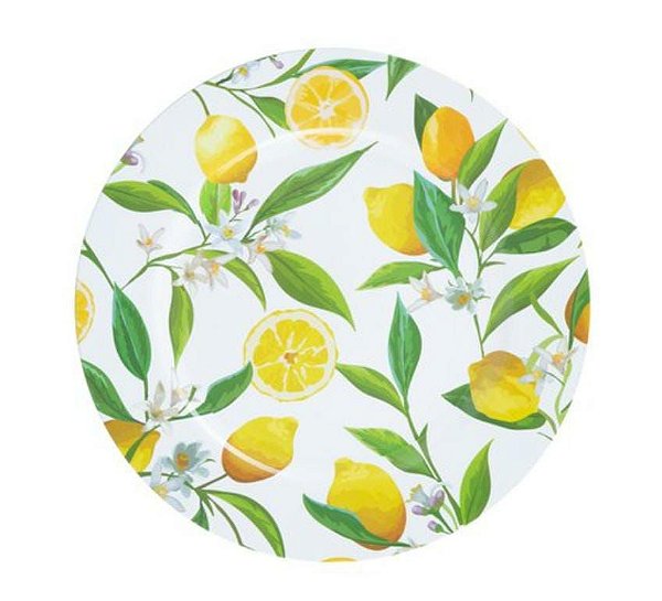 Sousplat Plástico Limão Branco - Royal