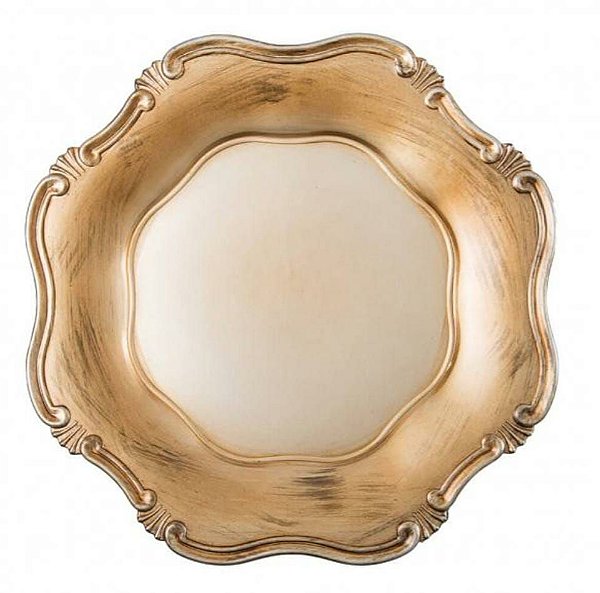 Sousplat Corinto Ouro Antigo - Copa e Cia