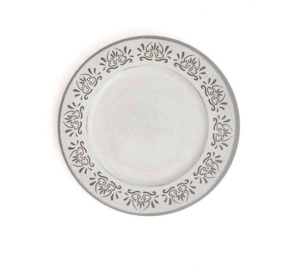 Sousplat White And Blac Cook Branco - Rojemac