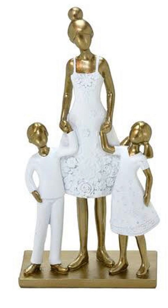 Escultura Mãe e filhos - Mabruk