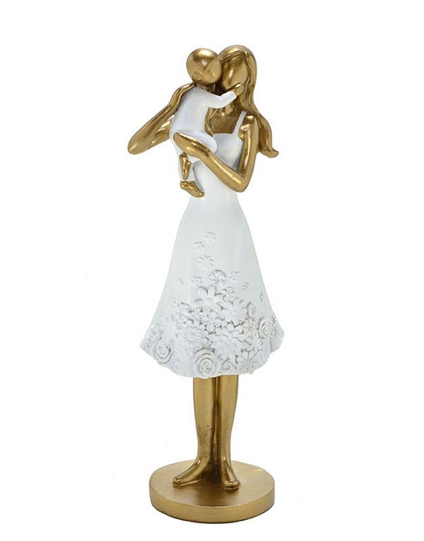 Estatueta Mãe Com Bebê - Mabruk