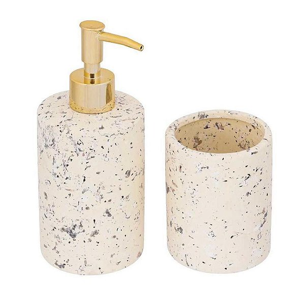 Kit p/ Banheiro Areia em Cerâmica - Mart