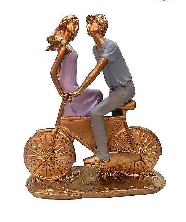 Estatueta Casal Na Bicicleta - Royal