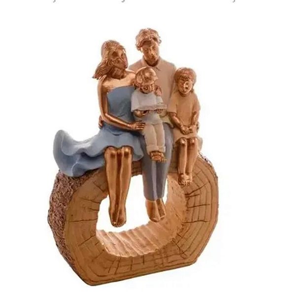 Escultura Família Decorativa Resina - Royal