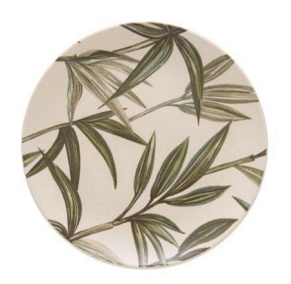 Cj 6 Pratos Sobremesa Aquarelle Bambu - Copa e Cia