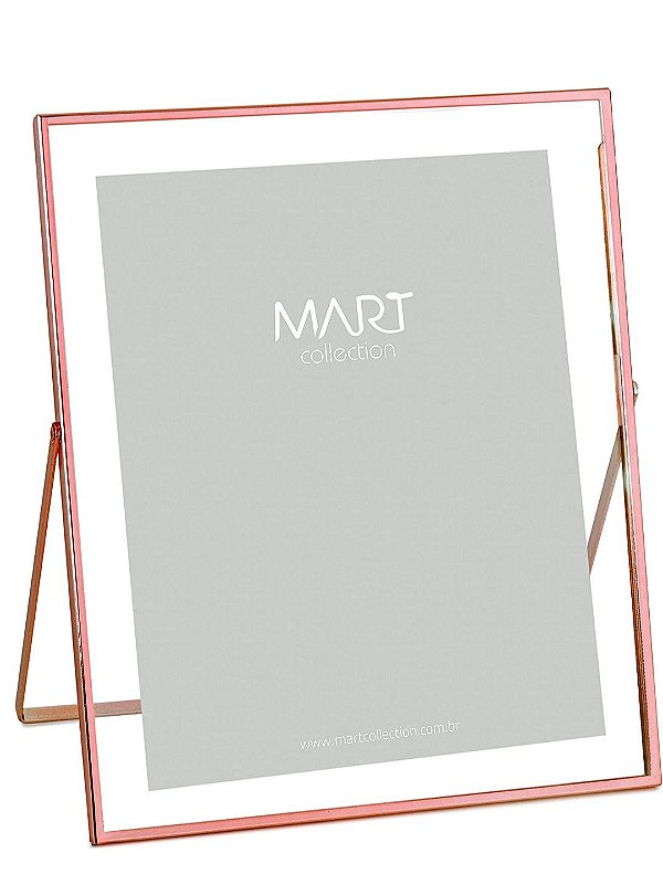 Porta Retrato Rosé Gold em Metal 20x25- Mart