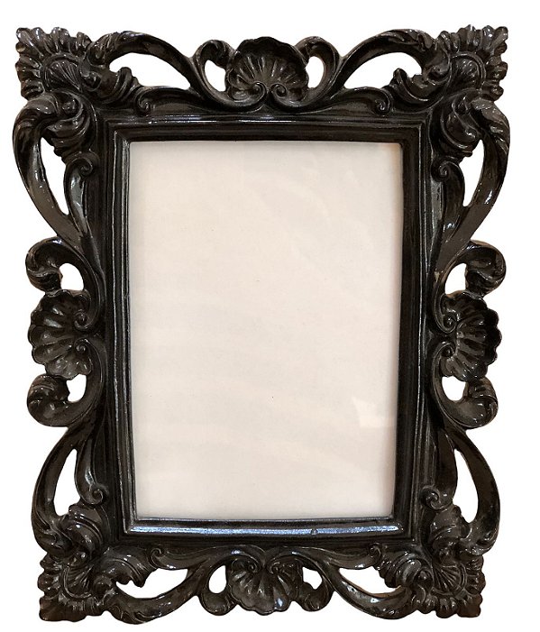 Porta Retrato Resina Preto 13x18