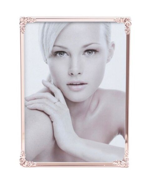 Porta Retrato Aço Fleur Rosé 15x20