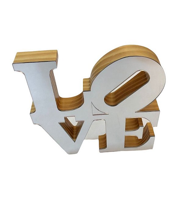 Nome Love Decorativo Prata - Decoryou