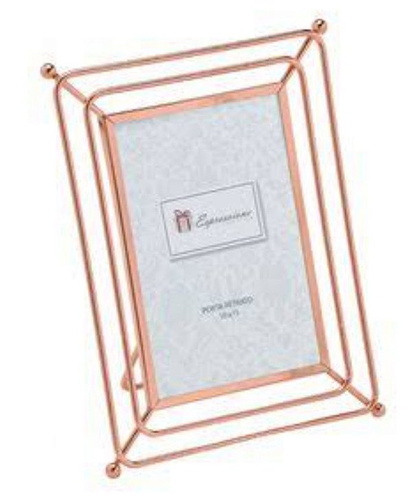 Porta Retrato Metal Rose Gold - 10x15
