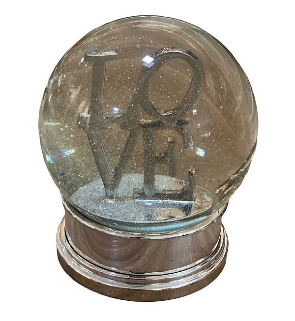 Globo Decorativo LOVE Prata