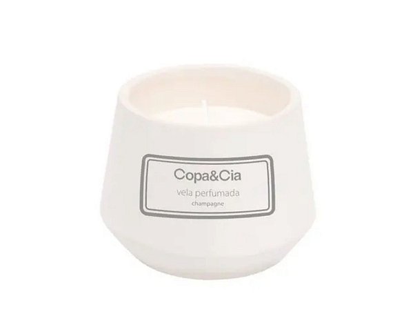 Vela Aromática Ceramic Champagne - Copa &Cia
