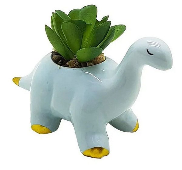 Cachepot Dinossauro Azul